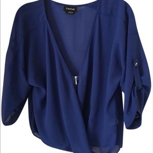 Royal Blue Blouse from Bebe